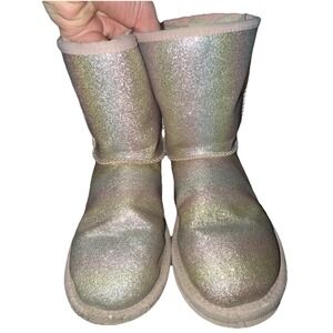 UGG Girls Glitter Boots SN 1130784K - Size 1 Pink - 7-8 Years Old